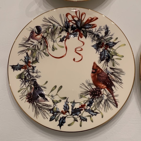 5 piece Lenox Winter Greetings Fine Ivory China - Picture 3 of 7